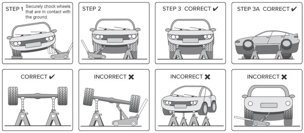 SEALEY AS2000F.V2 Folding Axle Stands (Pair) 2tonne Capacity Per Stand-3