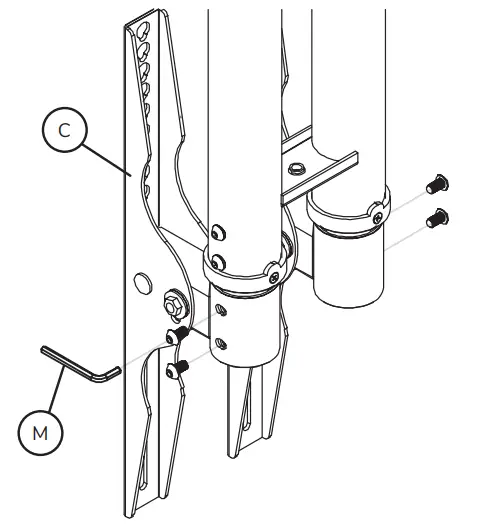 Neomounts-PLASMA-C100-Monitor-Ceiling-Mount-fig-3