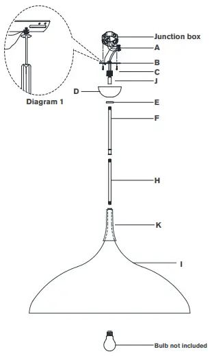 VISUAL COMFORT ARN 5352 Agnes Large Pendant-fig2