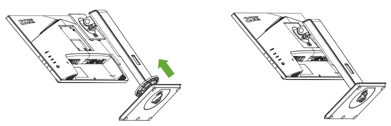 Acer LCD Monitor - Attaching the Base