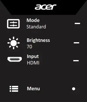 Acer LCD Monitor - main page