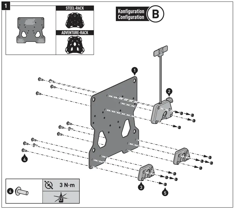 SW-MOTECH HTA.19.806.10000 SLC Side Pannier Holder - FIG4