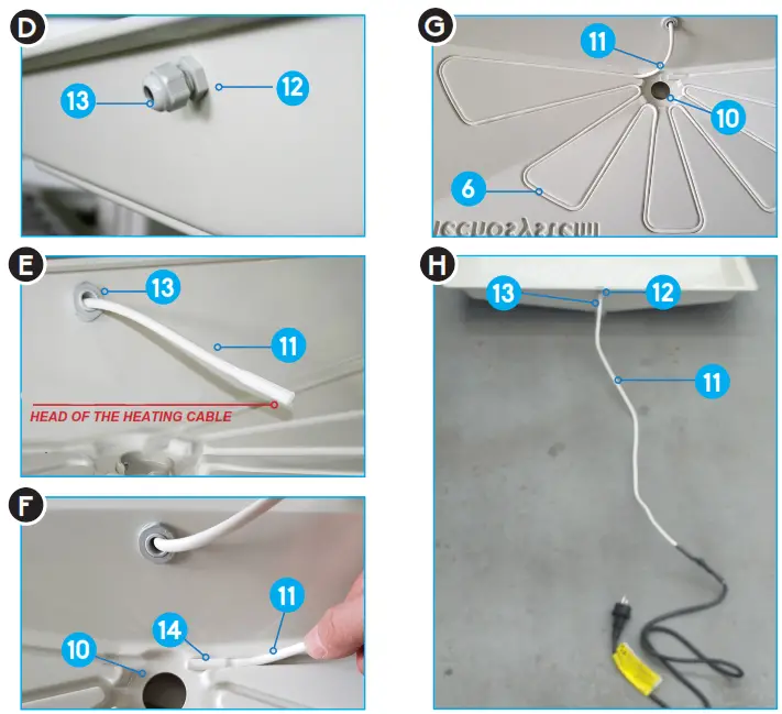 Tecnosystemi 11100100F Condensate Gathering Basin - OSAT COMPONENT3