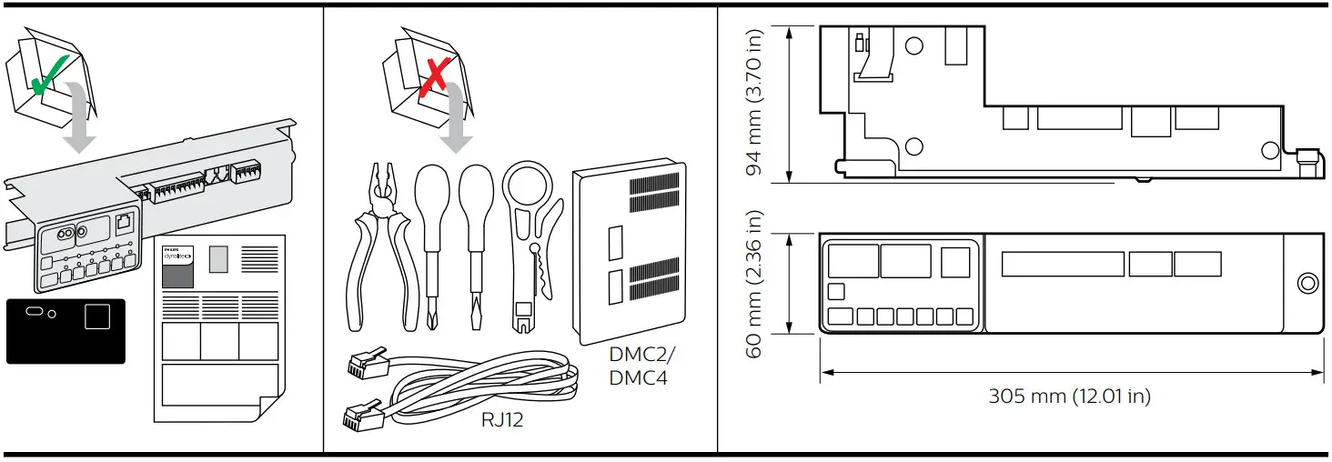 PHILIPS Dynalite DMC4 UL DCM DyNet Communication Module - fig 1