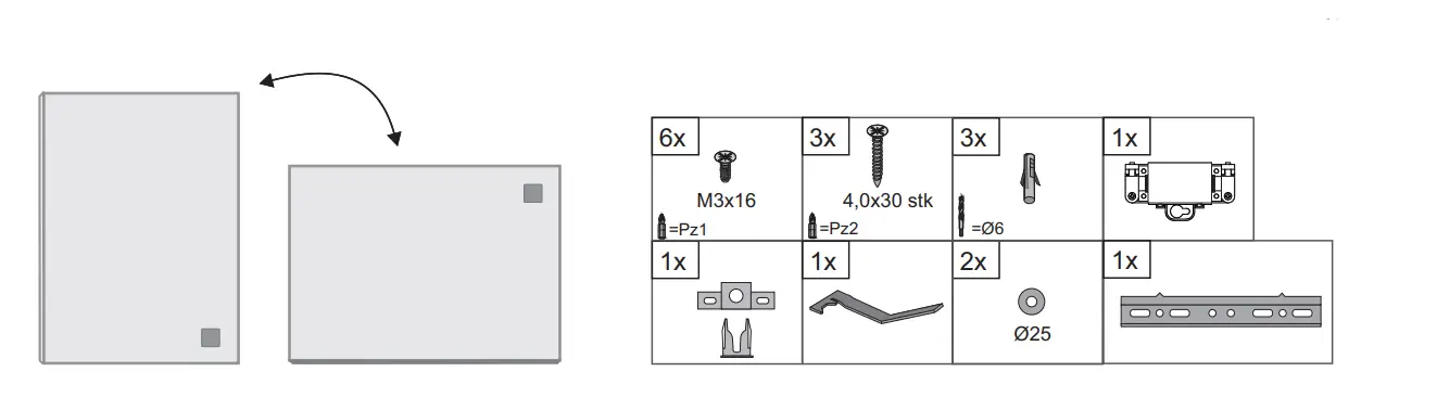 NETRAUTA FI 123995 LED Mirror Frost Lux 600x700 Chrome with Socket fig 1