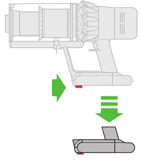 dyson Vacuum Cleaner - Changing your battery 1