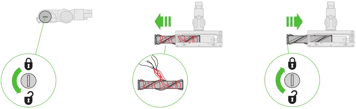 dyson Vacuum Cleaner - High torque cleaner head maintenance 2