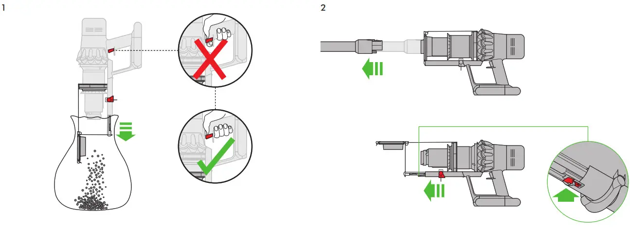 dyson Vacuum Cleaner - Looking for blockages 2