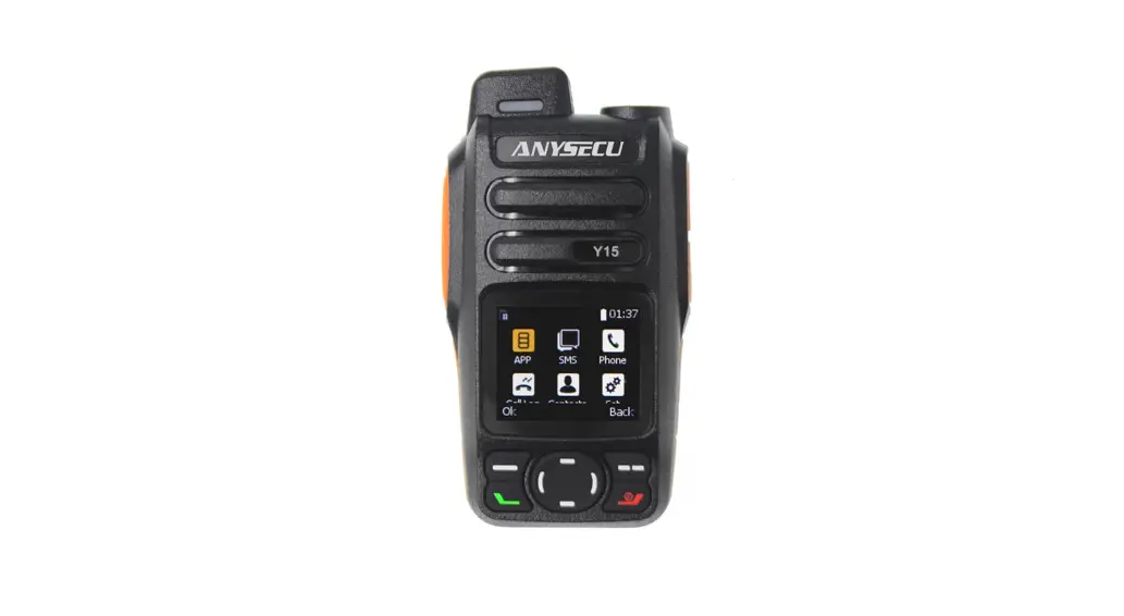 Anysecu Y15 Android 5.1 4g Network Radio User Manual