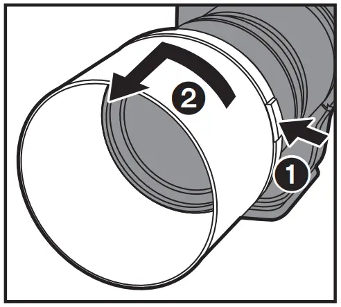 Removing the lens hood