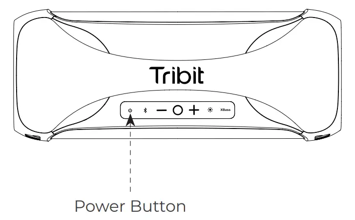 Tribit BTS25 Wireless Party Speaker STORMBOX BLAST - Power Button