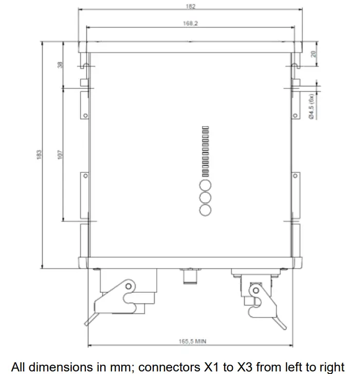 PULS FPT500 241 010 108 3 Phase IP54 67 Power Supply - Hole Pattern