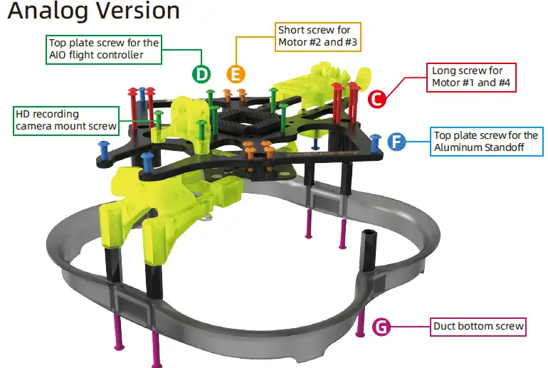 SpeedyBee Flex25 2.5-inch Frame Kit 14