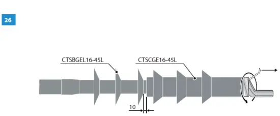 ENSTO COT1.4202L Cold Shrink Outdoor Termination-29