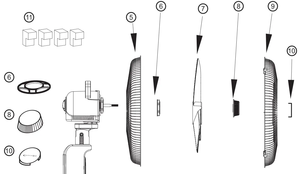 technical pro OFB18M 18 Inch Rechargeable Floor Fan - Fig 4