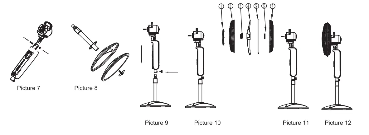 technical pro OFB18M 18 Inch Rechargeable Floor Fan - Fig 8