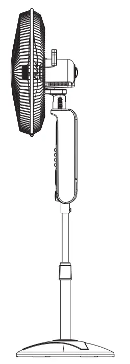 technical pro OFB18M 18 Inch Rechargeable Floor Fan