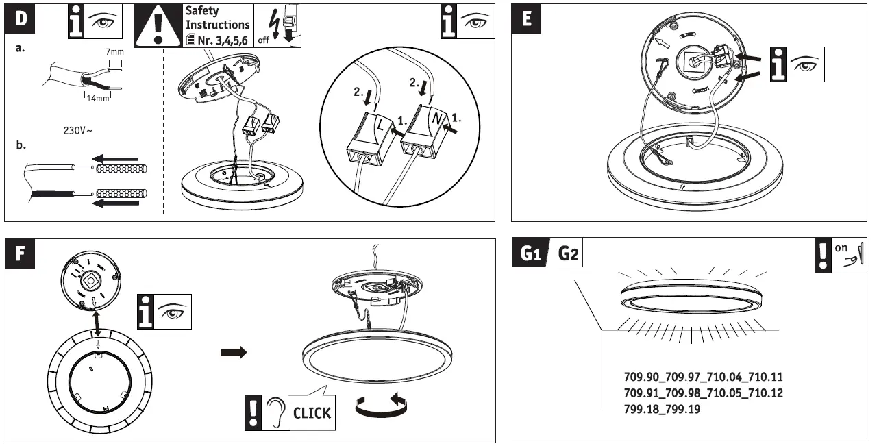Paulmann 70997 Atria Shine 11.2W 3000K 190mm sz Ks LED Ceiling Lamp-5