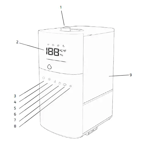 cecotec 05613 Breezecare 4000 Connected Humidifier FIG (1)