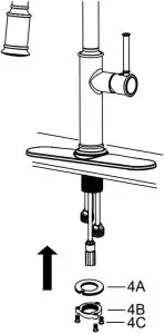 Install faucet and mounting hardware