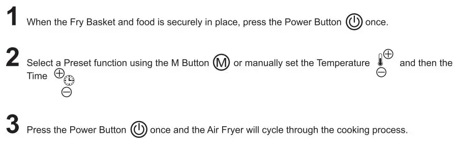 kitchenperfected E6703 4.0L Digi-Touch Air Fryer Instruction Manual - Instructions for use