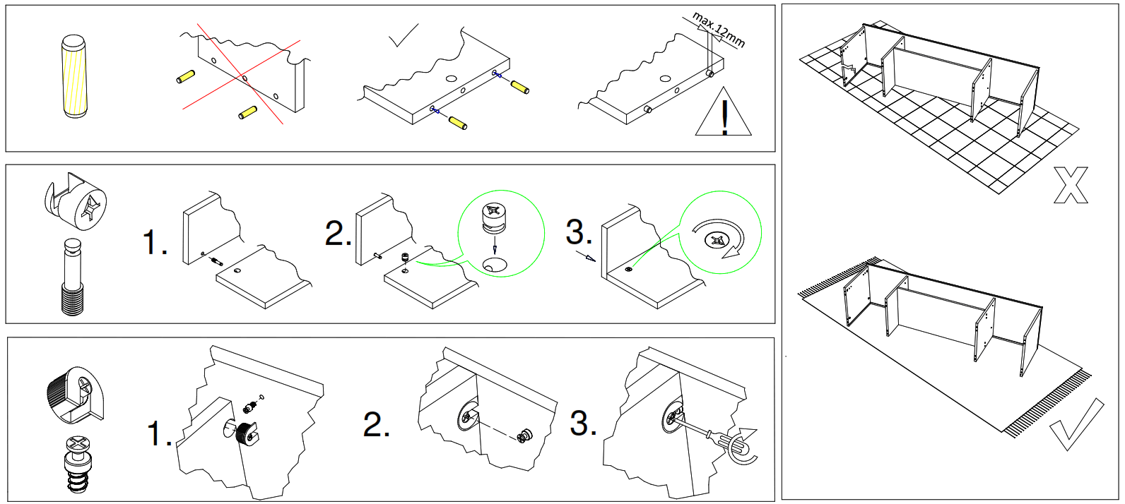 DEDEMAN 674 x 348 x 2000 mm Hangers with Photo Mirror - Fig3