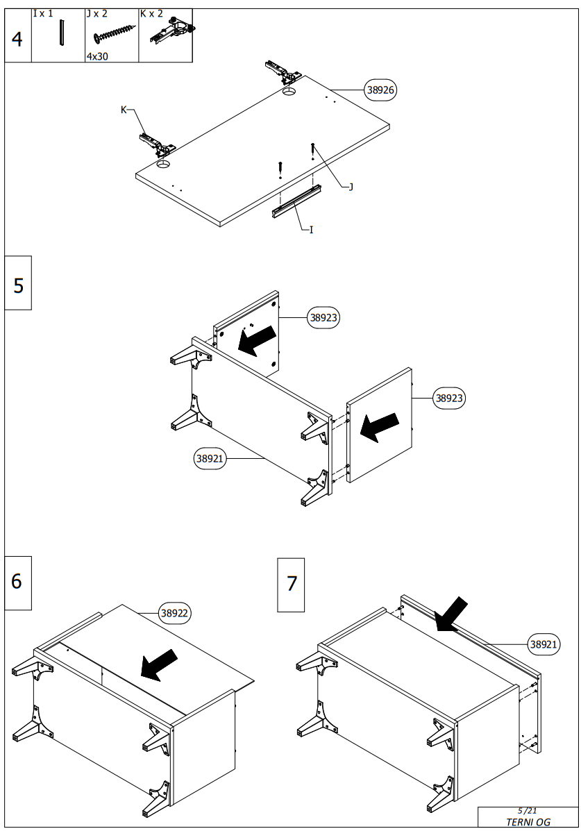 DEDEMAN 674 x 348 x 2000 mm Hangers with Photo Mirror - Fig5