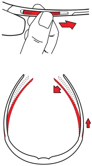 Temple Tension Adjustment