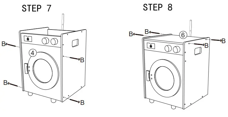 anko Kmart 3037 Wooden Washing Machine Toy -step 7