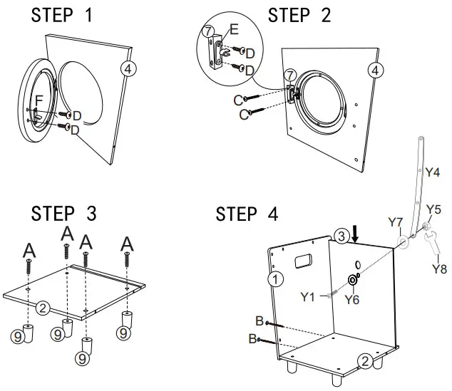anko Kmart 3037 Wooden Washing Machine Toy -step1