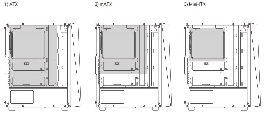 ZALMAN S4 Plus ATX Mid Tower Computer Case - Motherboard size