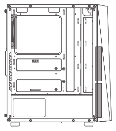 ZALMAN S4 Plus ATX Mid Tower Computer Case - fan