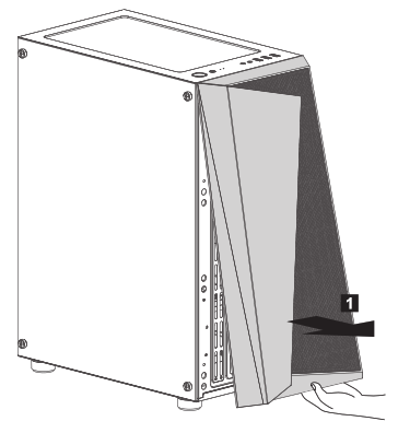 ZALMAN S4 Plus ATX Mid Tower Computer Case - panel