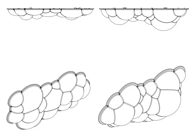 NEMO NUVOLA Minor LED Wall Ceiling H14 H25 - cover