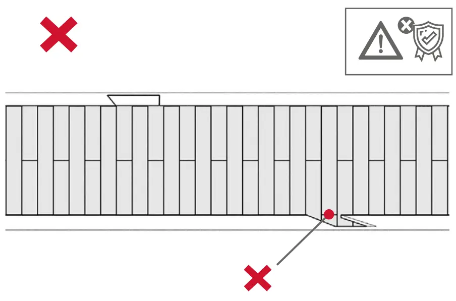 Orientation of the pieces