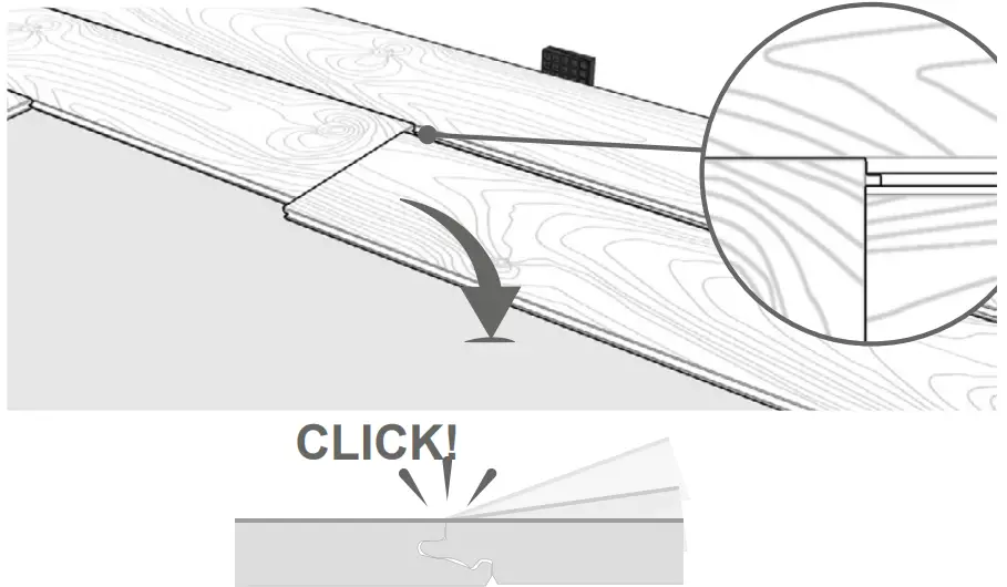 Installation of the flooring