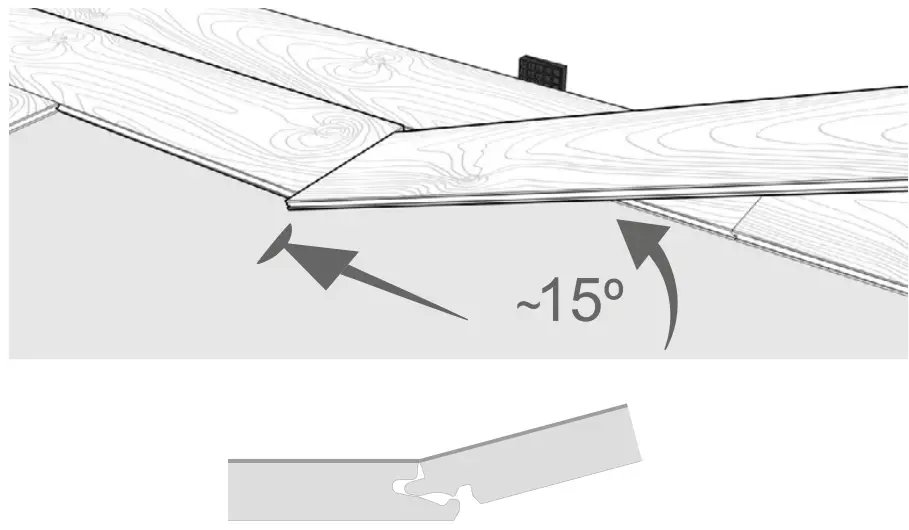 Installation of the flooring