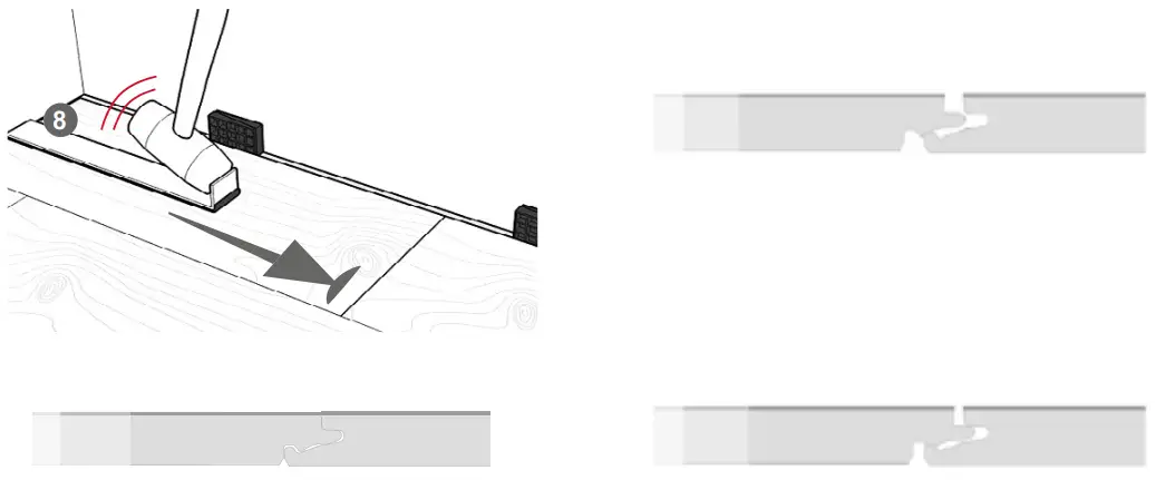 Installation of the flooring