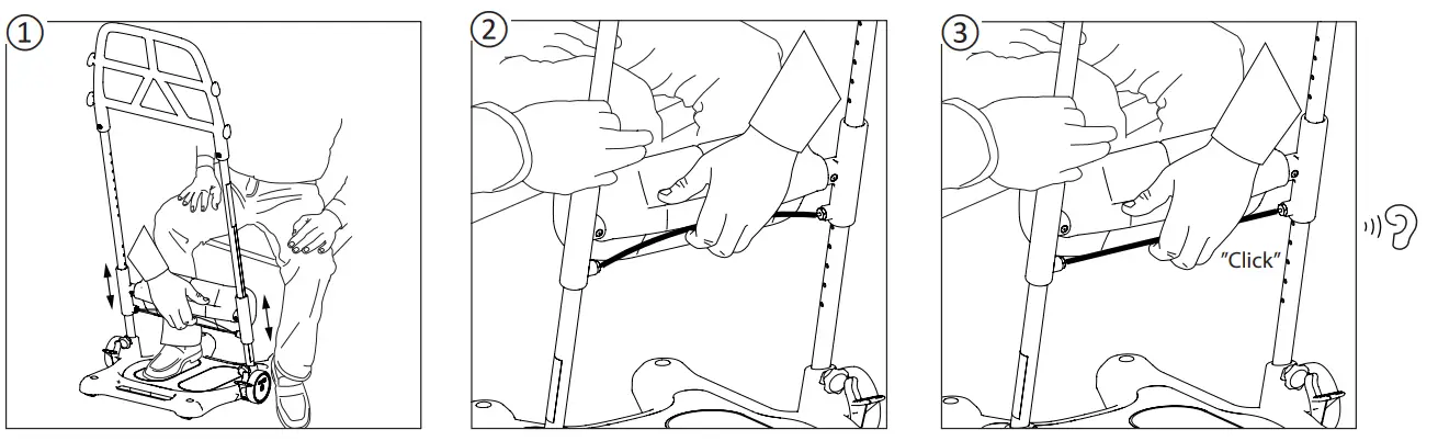 molift Raiser Pro Sit to Stand Transfer Platform - Assembling Molift Raiser Pro for use 1
