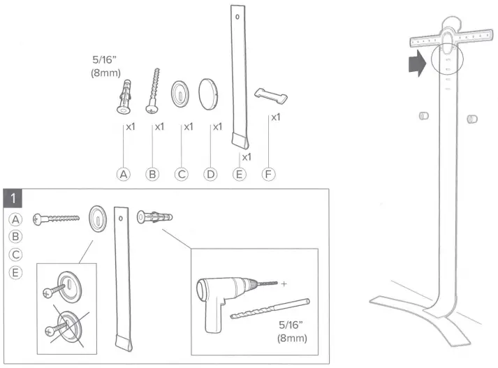 SALAMANDER-DESIGNS-AC-W-XL600-WH-Acadia-Wall-Stand-fig-11