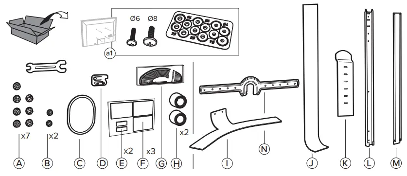 SALAMANDER-DESIGNS-AC-W-XL600-WH-Acadia-Wall-Stand-fig-2