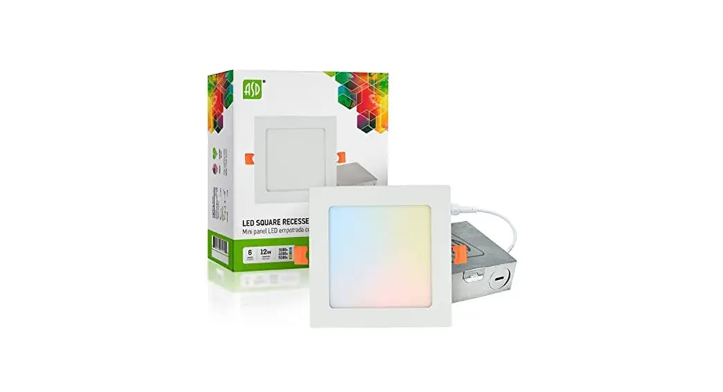 Asd-lmpjbs-3d6cc-wh Led Square Recessed Mini Panel User Manual