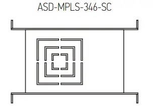 ASD LMPJBS-3D6CC-WH LED Square Recessed Mini Panel - Fig2