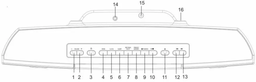 OAKCASTLE CD200 Portable CD Player Boombox 1