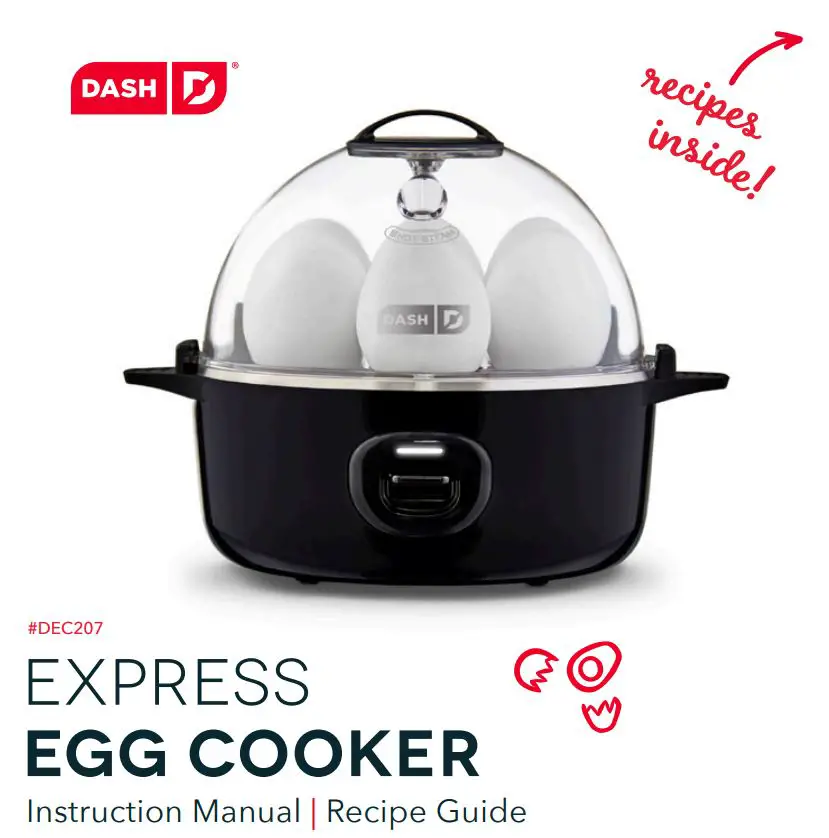 DASH DEC207 Express Egg Cooker Instruction Manual