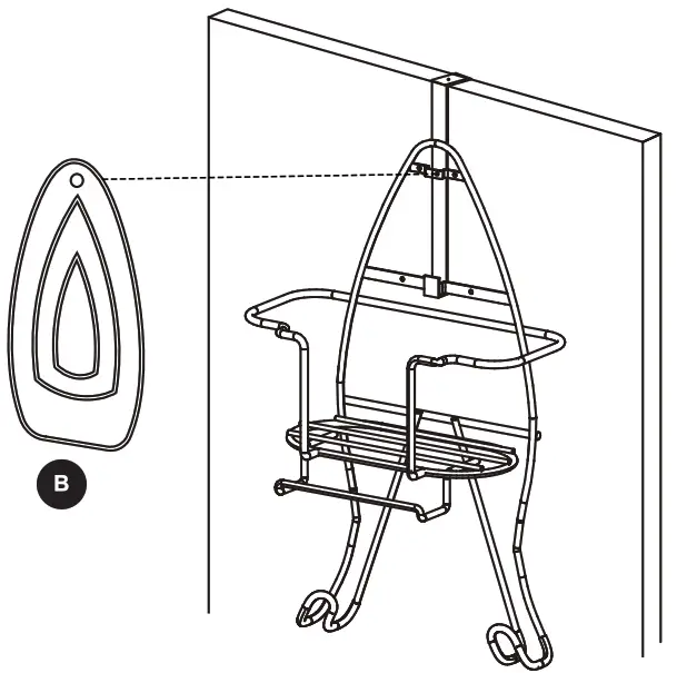 Style SELECTIONS SL-214 Over-the Ironing Board Iron Caddy - 7