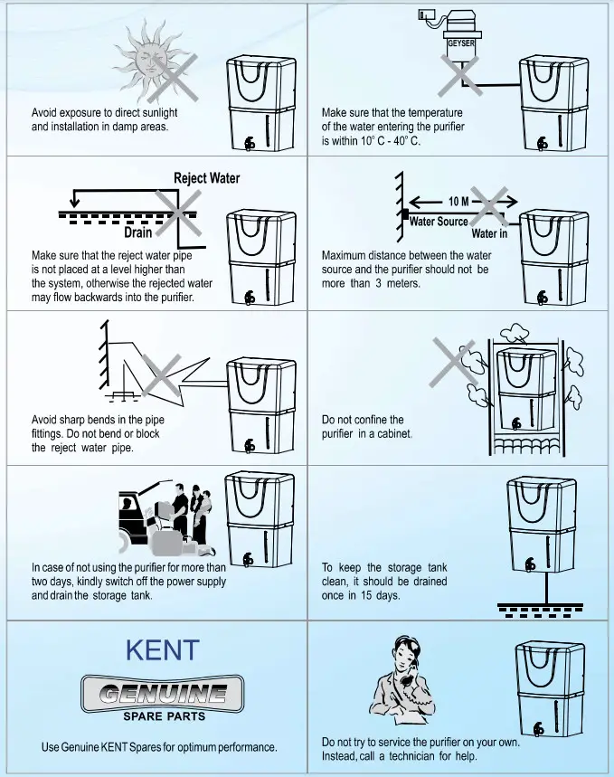 KENT PRIDE PLUS Mineral RO Water Purifier - table