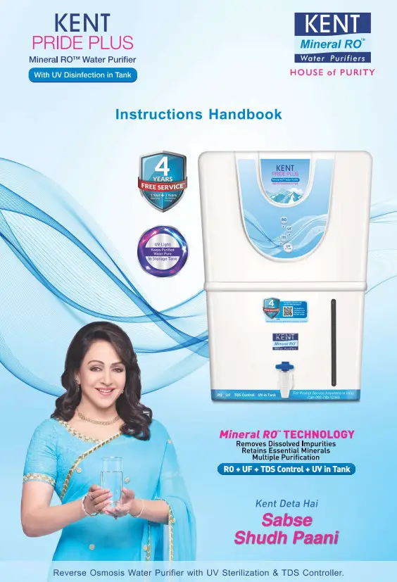 KENT PRIDE PLUS Mineral RO Water Purifier
