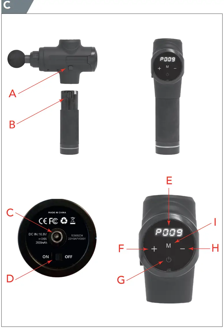 TUNTURI Massage Gun - Figure 3