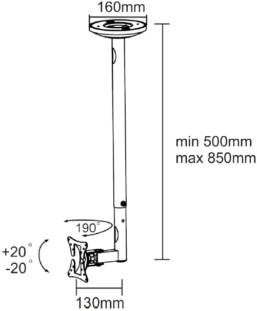 Newstar-FPMA-C050-LCD-LED-TFT-CEILING-MOUNT-fig-3